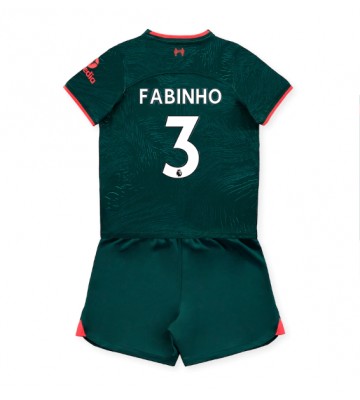 Liverpool Fabinho #3 Tredjedraktsett Barn 2022-23 Kortermet (+ Korte bukser)